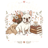 Frenchie Grandma Florale Wärme