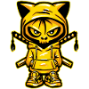 Ninja Skull Cat