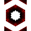 Fire Kaleidoscope Hexagon Pattern