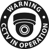 Warning CCTV Camera In Operation Sign