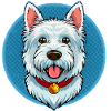 West Highland Terrier (Comic Portrait)