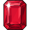 Ruby Glow: Facet Stone