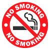 No Smoking Prohibition Warning Sign Sticker