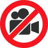 Warnschild für keine Videoaufnahme
