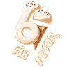 67 Sixth Birthday IceCream Cone