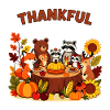 Thankful Autumn Animal Feast
