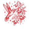 Kolibri-Blumen Vogelbeobachter