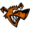 Funny Crazy Dog Cartoon Head