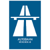 Autobahn München A8 Retro Poster