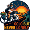 Solo, aber niemals einsame Radfahrerkunst