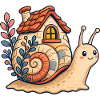 Snail shell illustration