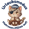 Kater Urlaubsmodus Matrosenmütze