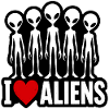 I Love Aliens Alien Fan Group