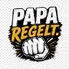 Papa regelt Kraftvoller Comicstil