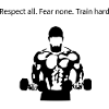 Stylized Bodybuilder Silhouette