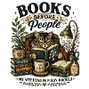 Chat bibliophile au coin cosy