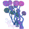 Neon Lices: Saint-Tropez Dreamscape - Modern Art