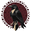 Dark Raven Symbol Graphic Shirt