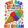 Papa, der immer Eis mitbringt
