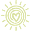 Sun Heart Hand Drawing