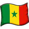 Senegal flag illustration