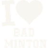 I love badminton heart