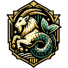 Heraldischer Pferde-Drache