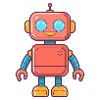 Cuddly Neon Robot