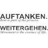 auftanken & weitergehen - rest & progress