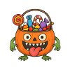 Halloween Candy Bucket Monster