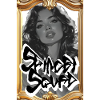 Cadre Graffiti Noir Monochrome