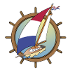 Dutch Sailboat in steering wheel