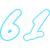 61 Zahl symbol