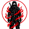 Flame Knight in the Shadows