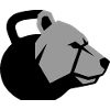 dynamic bear head with kettlebell