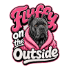 Fluffy on the Outside - Dog Graphic