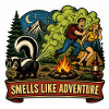 Funny Skunk Camping Adventure Retro Art