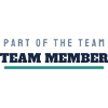 Team Member College Schriftzug - Teammitglied