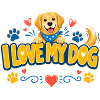 I Love My Dog Logo