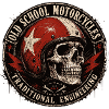 Old School Motorcycle Skull Emblem