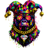 Gorilla Jester Neon Graffiti