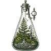 Botanical Beaker Terrarium Science Illustration