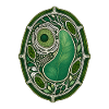 Botanical Plant Cell Stained Glass Illustration