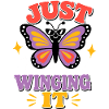 Just Winging It – Funny Butterfly