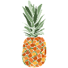 Tropical Pineapple – Fruity Pop Illustration