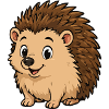 Cuddly Hedgehog Cartoon