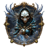 Blue Mystic with Ornate Wings