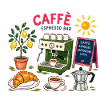 Caffè Espresso Sketch Café