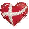 Denmark Heart Flag