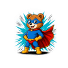 Superheld Bär Kids